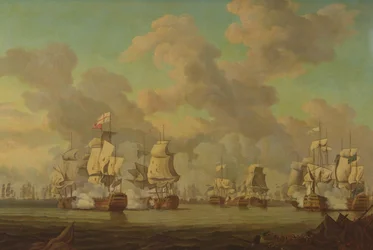 Lord Rodneys seger över den franska flottan utanför Dominica, 1782